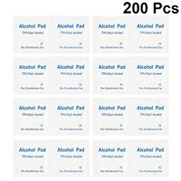 TOPBATHY 200pcs Disposable Prep Pads Wet Wipes Pads Non Woven Surgical Wipes Swabs Makeup Facial Wipes Medical Supplies for First Aid Wound Care Home Outdoor Travel