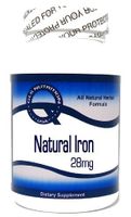 Natural Iron 28mg 200 Capsules ^GLS