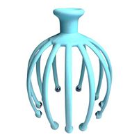 SUPVOX Handheld Hair Massager Head Claw Massager Scalp Massage Tool with Steel Ball (Blue)