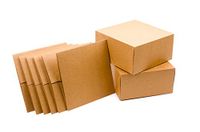 Hallmark 8" Gift Boxes (Pack of 5; Square Kraft) for Holidays, Birthdays, Crafts and More