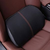 HONCENMAX Lumbar Support - Memory Foam Pillow Back Cushion - Lower Back Pain Relief - Backrest for Car Seat, Home Office Chair, Recliner - Nursing Waist and Spine