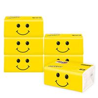 Portable Paper Towels, Essential Multifold Paper Towels, 300 Sheets Per Pack with Fast-Drying Absorbency Pockets, Bath Toilet Papers In Bulk (Yellow 5 Pack)
