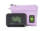 Dime Bags Rollies All-In-One Padded Pouch - Padded Bag w/Rolling Tray & Smell Proof Pocket (Purple, 8-Inch)