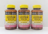 3 Pack Special of Mason Natural Lecithin/KELP/B-6 Tablets 100 per Bottle