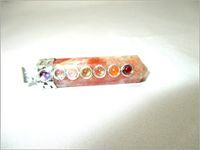 Jet Sunstone Point Chakra Pendant 2 inch Approx. Faceted A++ Top Jet International Healing India Crystal Therapy Booklet Chakra Balancing Image is JUST A Reference