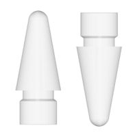 Jiecikou 2/4Pcs Extra Tip for Apple Pencil iPencil Nib for iPad Pro 12.9"/iPad Pro 10.5"/iPad Pro 9.7'' Pencil Replacement Tips Touchscreen Pen White 2pcs