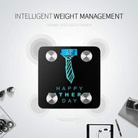 LYAOE Bluetooth Body Fat Scale Happy Fathers Day Business Man Suit Smart Wireless Scale with LCD Display Measuring Body Weight Bmi and Health Digital Scale