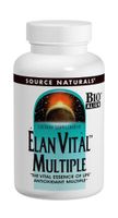 Source Naturals Elan Vital Multiple - Supports Brain, Heart, Liver, Immune, Energy Boost - 60 Tablets