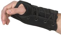 Bilt-Rite Mastex Health Lace-Up Left Hand Wrist Support, Black, Small