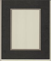 22x28 Black & Grey Double Picture Mats or Photography Matting Bevel Cut for 16x20 Pictures