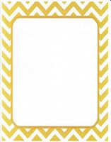 Gold Chevron Stationery Printer Paper 26 Sheets