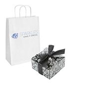 Sparkles Make It Special 10-pcs Medium Ribbon Favor Candy Boxes Wedding Gift Candy Boxes Silver