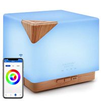 ASAKUKI Smart Wi-Fi Essential Oil Diffuser- App Control Compatible with Alexa, 700ml Aroma Humidifier for Relaxing Atmosphere in Bedroom and Office-Better Sleeping&Breathing