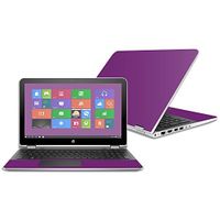 Mightyskins Skin Compatible with Hp Pavilion X360 15.6" (2016) - Solid Purple | Protective, Durable, and Unique Vinyl Decal Wrap Cover | Easy to Apply, Remove, and Change Styles | Made in The USA
