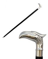 M.E.E Eagle Head Wooden Cane Walking Stick for Men and Women Walking Sticks with Brass Handle - Eagle Walking Stick