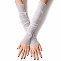 ECHERY Long Lace Sunscreen Arm Cooling Protective Sleeves for Men/Women Outdoor Activities UV Skin Protection