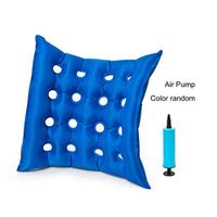Liobaba Square PVC Home Air Inflatable Anti-Bedsore Decubitus Chair Pad Medical Air Cushion Wheelchair Mat Health Care