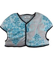 George Jimmy Women Prevent Arthritis Pain Thick Velvet Shoulder Warmers Clothing Jacket XXL Size(Blue)