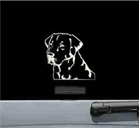 JS Artworks Labrador Retriever Head Vinyl Decal Sticker (Beige)