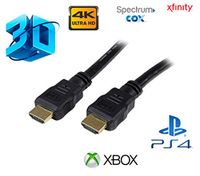 Ultra-High Definition 3D HDMI 4K Cable Gold-Plated, Supports 4K, UHD, FHD, 3D, Ethernet, TV/Apple TV/HDTV/Xbox/PS4/PS3