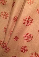 Gift WRAP Tissue Paper for Christmas, 24 Sheets, Large 20x30, Printed Decorative Tissue Paper for Gift Wrapping (RED Kraft Snowflake)