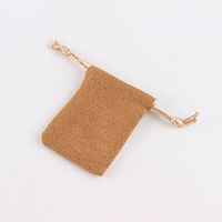 10pcs/lot 5 * 7 cm Suede Drawstring Pouch Factory Wholesale Packing Jewelry Pouch Bag Yellow