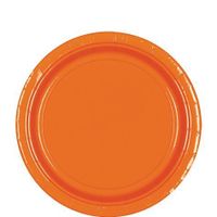Round Paper Plates | 20ct (7 inch, Orange Peel)