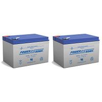 Powersonic 12V 12Ah F2 Wheelchair Scooter Battery Replaces ToPin TP12-10 - 2 Pack