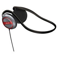 Wholesale CASE of 25 - Maxell Stereo Neckbands -Stereo Neckband, 3.5mm Plug, 4' Rubber Cord, Black