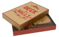 2 Pack Christmas House™ Printed Kraft Paper Gift Boxes with Foil Designs (Joy Flowerpot + Deck The Halls)