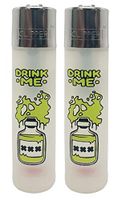 Leaf Lock Gear Clipper Lighter"Drink Me" Design (2 lighters)