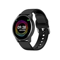 QIUUE Touch-Screen Smart Bracelet Heart Rate Monitor IP67 Waterproof Fitness Wristband Sport Bracelet (Black)
