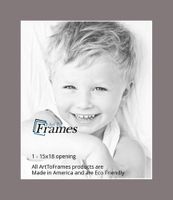 ArtToFrames MAT-189-15x18-Pewter 15x18 Cobblestone/Pewter Custom Mat,