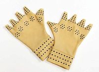 Grateshop1 Fleece Magnetic Therapy Gloves Arthritis Pressure Support Pain Relief Joints Men Women 1 Pair