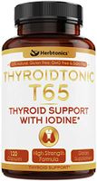 Thyroid Support Supplement Complex with Iodine - Energy, Metabolism & Focus Formula with Turmeric Curcumin, Bioperine, Black Pepper - 120 Vegetarian Capsules, Soy & Gluten Free