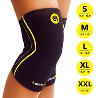 ActiveGear Knee Brace Support Heavy Duty Neoprene Sport Compression Sleeve (Extra Large)