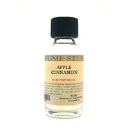 Pure Perfume Oil for Perfume Making, Personal Body Oil, Soap, Candle Making & Incense; Splash-On Clear Glass Bottle. Premium Quality Undiluted & Alcohol Free (1oz, Apple Cinnamon)
