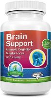 Brain Support | Improve Focus, Mood, Memory, Clarity |Non GMO 120 (Vegetarian Capsules)