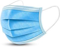 50 pcs Disposable Face Ma SKS Earloop Mouth Face Blue 3Layer Ma sk