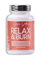 Jessica Wellness Organic Ahswagandha 1400 MG Black Pepper - Relax and Burn Accelerates Metabolism | Anti Anxiety | Adrenal Support and Energy Boost | Organic Cayenne, Ginger, Cinnamon | 60 Capsules