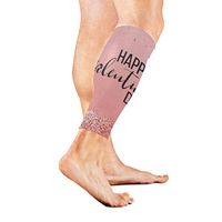Stretch Sport Calf Sleeve Happy Valentines Day Floral Flowers Love Heart Protective Guard for Men Women - Best Footless Compression Socks for Shin Splints,Running,Basketball Football (1 Pair)
