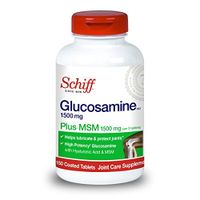 Schiff Glucosamine 1500mg Plus MSM and Hyaluronic Acid, 150 tablets - Joint Supplement (Pack of 6)