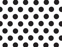 Black Polka DOTS Design Print Gift Grade Tissue Paper Sheets - 15" x 20" Package Amount (48)