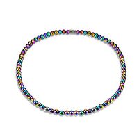 Unisex Magnetic Necklace, Health Energy Healing Hematite Beads for Crystal Quartz Stretch Health Care