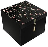 EZ Gift Box 10" Lodi Rose Buds Pops Up in Seconds No Wrapping No Glue Greeting Card Envelope and Tissue Paper Included - Large 10x10x8 - by EndlessArtUS