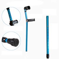 HLAXZ Crutches Healthcare Adjustable Crutches Foldable(Blue)