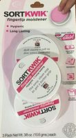 Sortkwik Fingertip Moisteners - 3 Pack