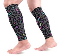 LEVEIS Rave Styled Leopard Animal Print Arm Sleeves UV Protection for Men Women Sunblock Protective Gloves Running Golf Cycling Driving Long Arm Cover 1 Pair