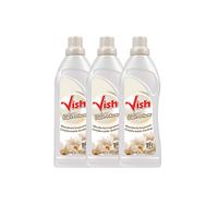 VISH White Concentrated Laundry Softener, Fabric Softener Liquid, unti Wrinkle Guard, Fresh Smell, Fabric Conditioner, Laundry Softener Liquid 33.81 FL Oz - Set of 3