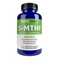 MAXX LIVE - L Methylfolate 15mg – Active Folate 5-MTHF, Methyl Folate Professional Strength - Immune Support, Essential Amino Acids– Vegan Gluten-Free - 90 Capsules